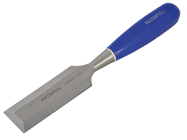 Faithfull Bevel Edge Chisel Blue Grip 38Mm (1.1/2In)