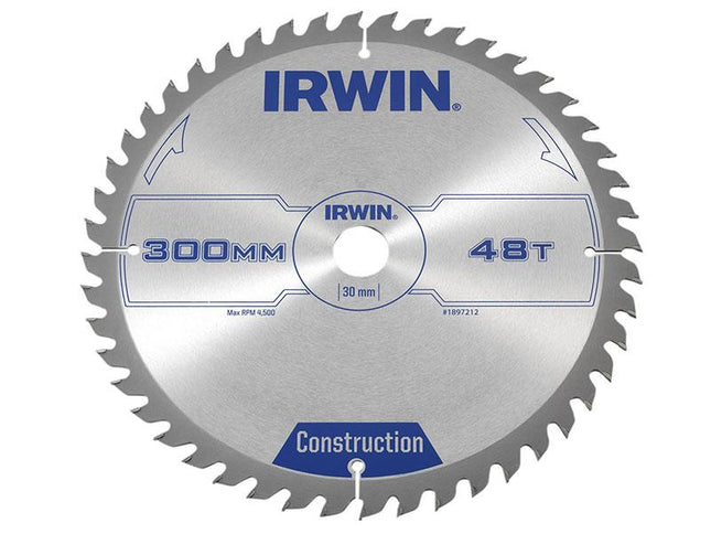 IRWIN General Purpose Table & Mitre Saw Blade 300 X 30Mm X 48T Atb