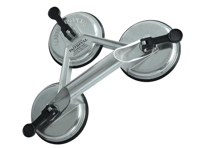 Faithfull Triple Pad Aluminium Pro Suction Lifter