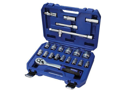 Faithfull Socket Set of 22 Metric 1/2in Drive
