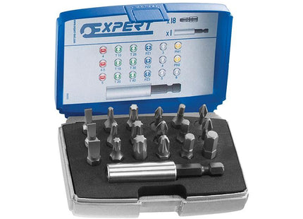 Expert 1/4In Bit Set 19 Piece + Bit Holder