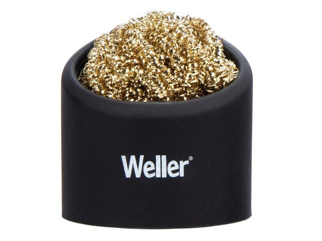 Weller Brass Wire Sponge Cleaner with Holder