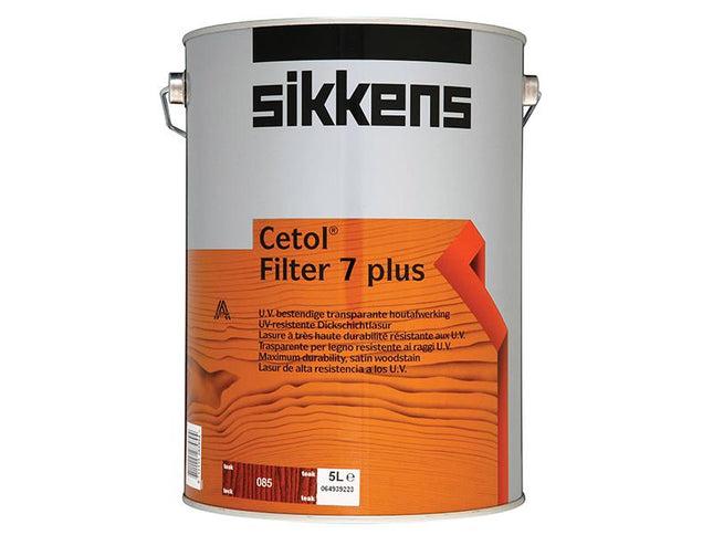 Sikkens Cetol Filter 7 Plus Translucent Woodstain Teak 5 Litre