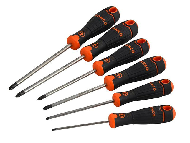 Bahco Bahcofit Screwdriver Set, 6 Piece Sl/Ph/Pz