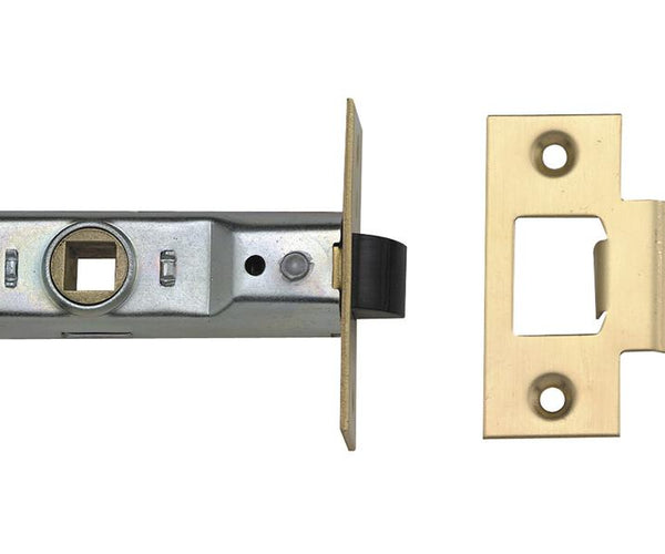 Union Tubular Mortice Latch 2648 Silver Enamel 64Mm 2.5In Visi