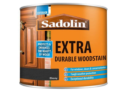 Sadolin Extra Durable Woodstain Ebony 500Ml
