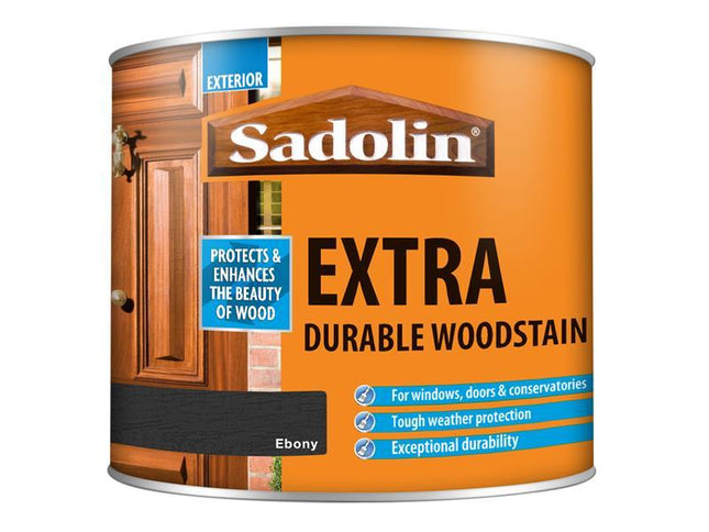 Sadolin Extra Durable Woodstain Ebony 500Ml