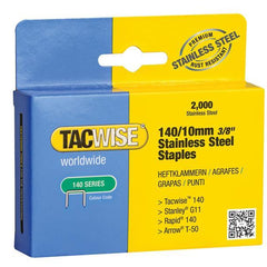 Tacwise 140 Stainless Steel Staples 10mm (Pack 2000)