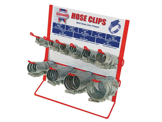 Faithfull Hoseclip Display C/W Stock 100Pc