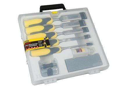 Stanley Tools Dynagrip Chisel + Strike Cap Set Of 5 + Access