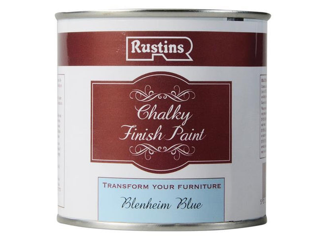 Rustins Chalky Finish Paint Blenheim Blue 250Ml