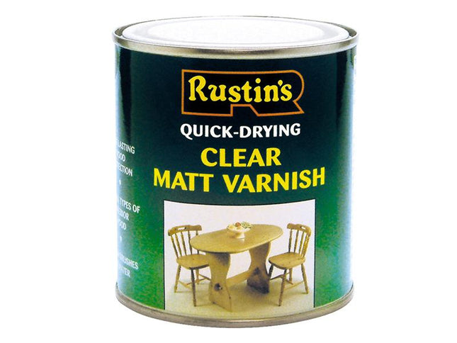 Rustins Quick Dry Varnish Matt Clear 500Ml
