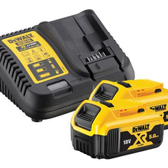 DEWALT DCB184B2C XR Charger & Battery Set 18V 2 x 5.0Ah Li-ion