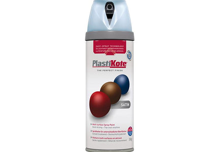 Plastikote Twist & Spray Satin Baby Blue 400Ml