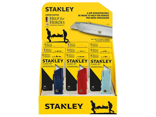 Stanley Tools 99E Counter Display Of 12 Knives