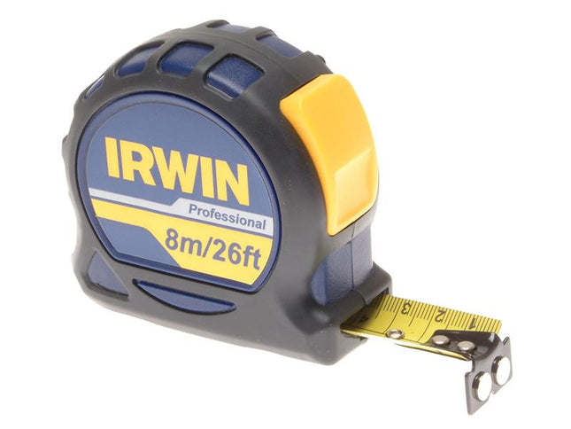 IRWIN Professional Pocket Tape 8M/26Ft (Width 25Mm) Carded