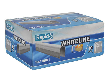 RAPID 28/10 10Mm Dp X 5M White Staples Box 5 X 1000