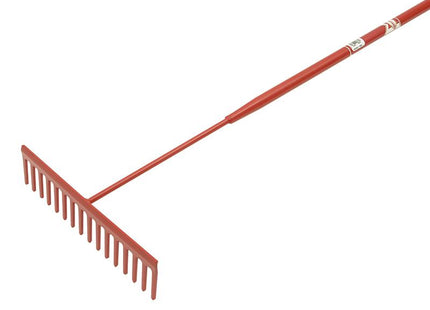 Faithfull Asphalt Rake 16 Flat Teeth - Tubular Steel Shaft
