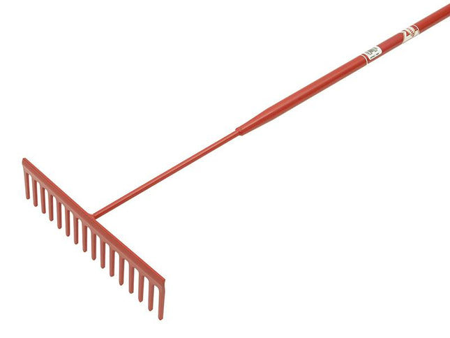 Faithfull Asphalt Rake 16 Flat Teeth - Tubular Steel Shaft