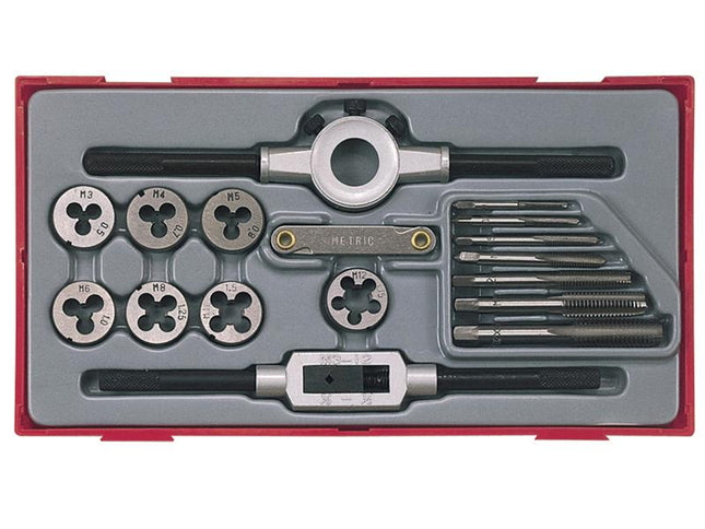 Teng Tttd17 17 Piece Rethreading Tap & Die Set