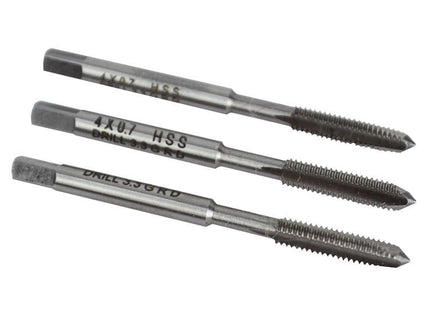 Faithfull Hss Straight Flute Tap Set M4 X 0.7, 3 Piece