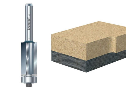 TREND 46/80 X 1/4 Tct 90 Bearing Guided Triple Flute Cutter 12.7 X 25.4Mm