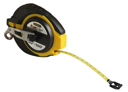 Stanley Tools Fatmax Closed Case Steel Long Tape 30M (Width 10Mm)