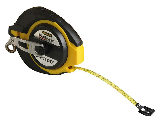 Stanley Tools Fatmax Closed Case Steel Long Tape 30M (Width 10Mm)