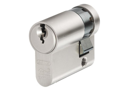 ABUS Mechanical E60Np Euro Half Cylinder Nickel Pearl 10Mm / 30Mm Visi