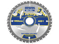 IRWIN Weldtec Circular Saw Blade 190 X 30Mm X 40T Atb