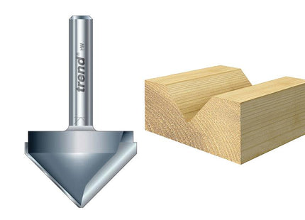 TREND 11/3 x 1/4 TCT V Groove Cutter 45 9.2 x 19.1mm