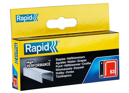 RAPID 53/14B 14Mm Galvanised Staples Box 2500