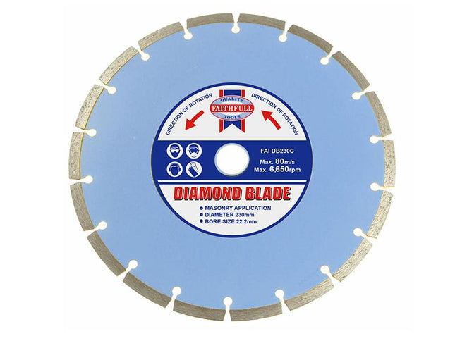 Faithfull Contract Diamond Blade 230 X 22.2Mm