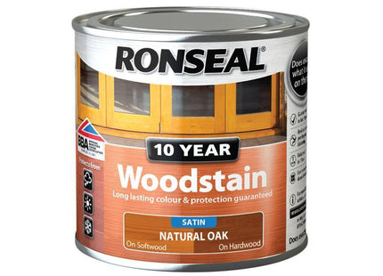 Ronseal 10 Year Woodstain Natural Oak 250Ml