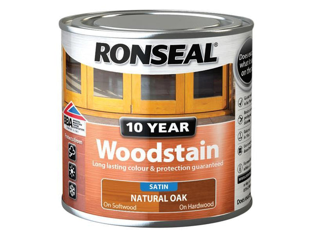 Ronseal 10 Year Woodstain Natural Oak 250Ml