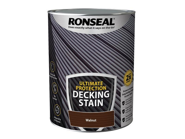 Ronseal Ultimate Protection Decking Stain Walnut 5 litre