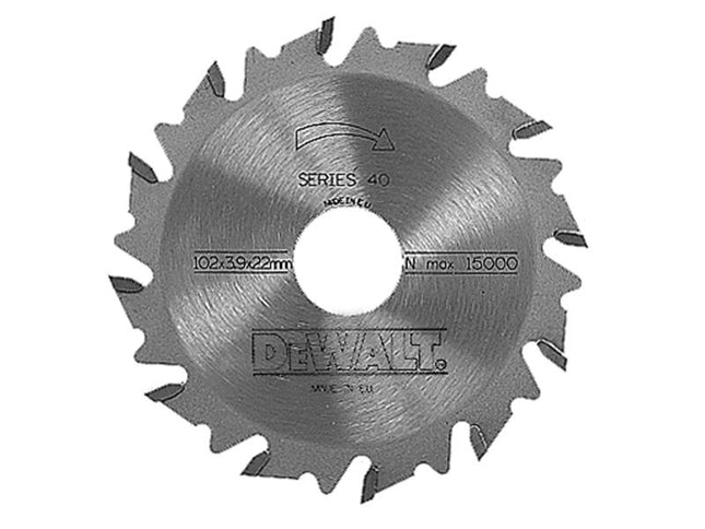 DEWALT Dt1306 Extreme Biscuit Jointer Blade 102 X 22 X 12 Tooth