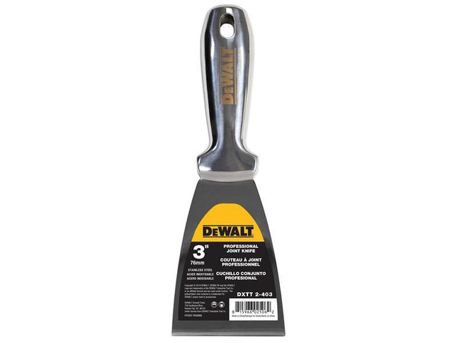 Dewalt Dry Wall Stainless Steel Jointing/Filling Knife 75mm (3in)