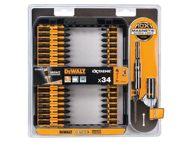 DEWALT Dt70561T Impact Torsion Set + 3In Holder 34 Piece