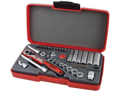 Teng T1436 Socket Set Of 36 Metric 1/4In Drive