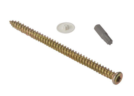 Forgefix Concrete Frame Screw Torx Compatible High-Low Thread Zyp 7.5 X 52Mm Bag 10