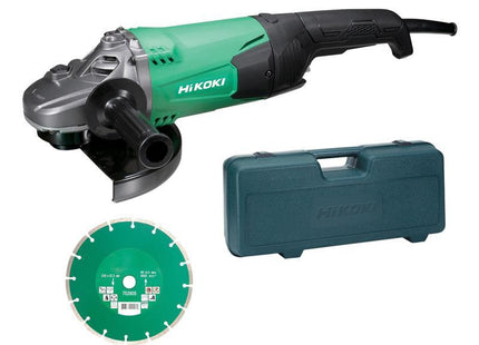 HIKOKI G23Stcd/J2 Angle Grinder 230Mm Diamond Blade & Case 2000W 110V