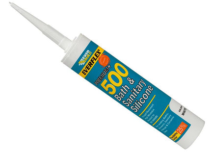 Everbuild 500 Bath & Sanitary Silicone Sealant Ivory 290Ml