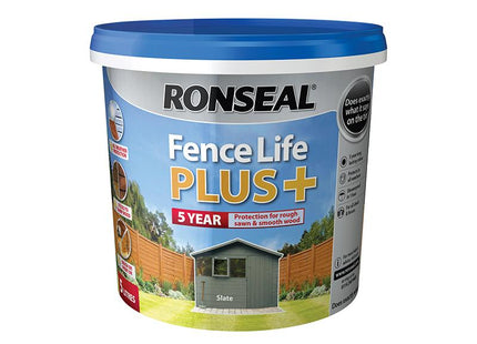 Ronseal Fence Life Plus+ Slate 5 Litre