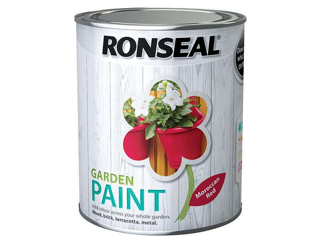 Ronseal Garden Paint Moroccan Red 750Ml