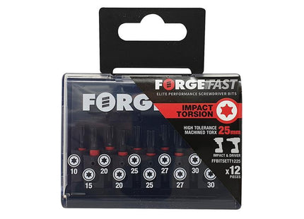Forgefix ForgeFast TORX Compatible Impact Bit Set, 12 Piece