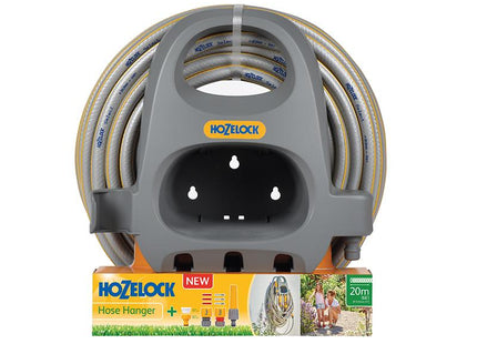 Hozelock 2364 Hose Hanger With 20M Hose & Fittings