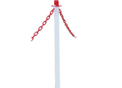 Faithfull Plastic Post For Chain - White
