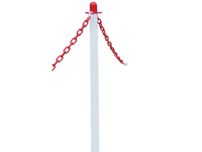 Faithfull Plastic Post For Chain - White