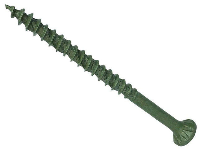 Forgefix Forgefast Decking Screws Countersunk Green 4.5X60 Torx T25 Tub 500